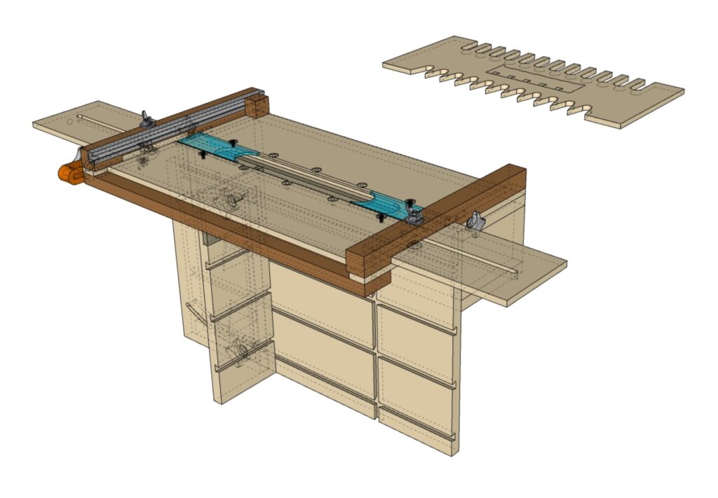 Gabarit Multi-Assemblage - Plan vu sketchup